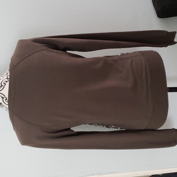 Forever 21 Festive Bronze Sequin Sweatshirt - Picture 11 of 12